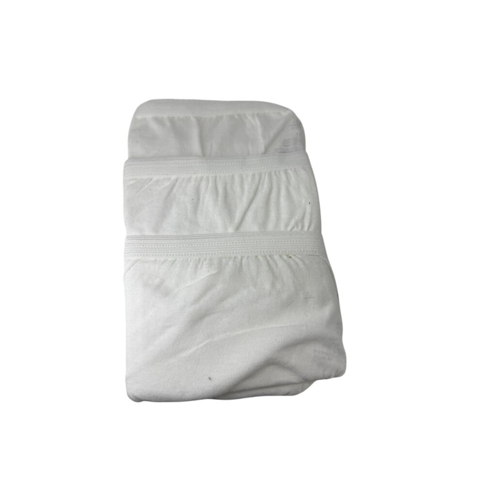 Just My Size JMS White Cotton Brief Underwear Womens 11 Pack of 3